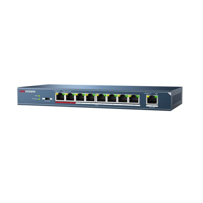 DS-3E0109P-E/M محول POE 8 منافذ
